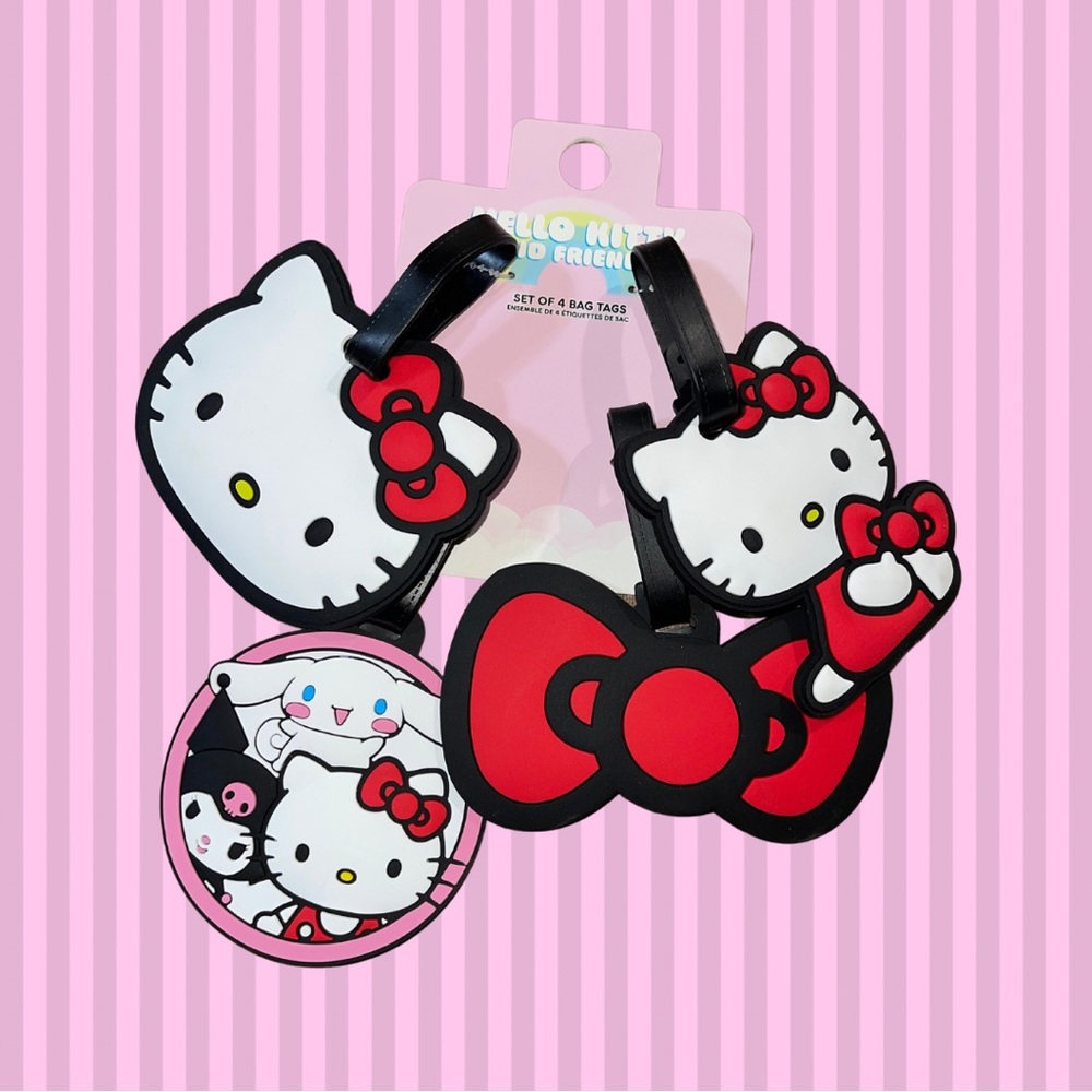 Hello Kitty® and Friends by Sanrio® 4 Pieces Luggage Tag Set 🧳 🎀